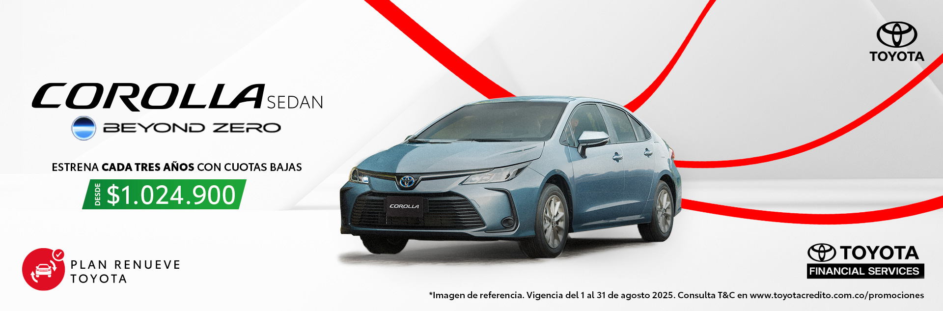Corolla Sedan Agosto 